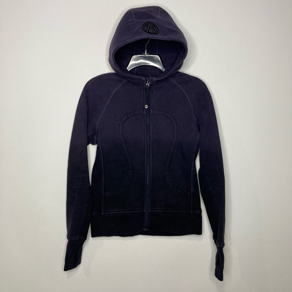 Lululemon Scuba jacket dark purple ombré size 6